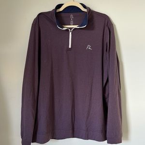 Rhoback plum quarter zip